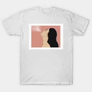 Pink smoke girl T-Shirt